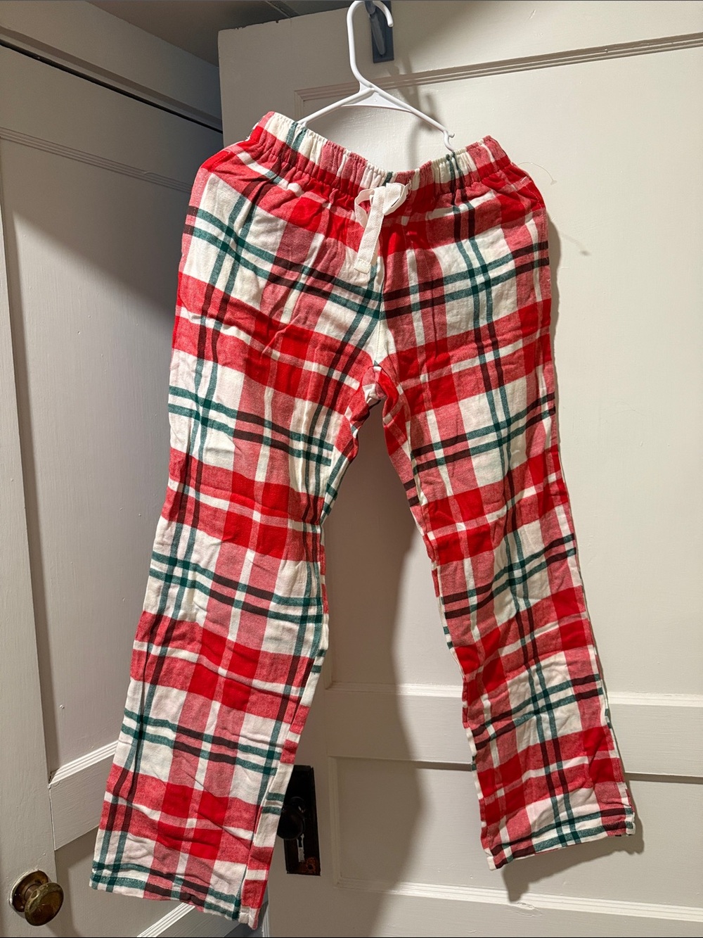 Old Navy Red and White Plaid Kids Pajama Bottoms